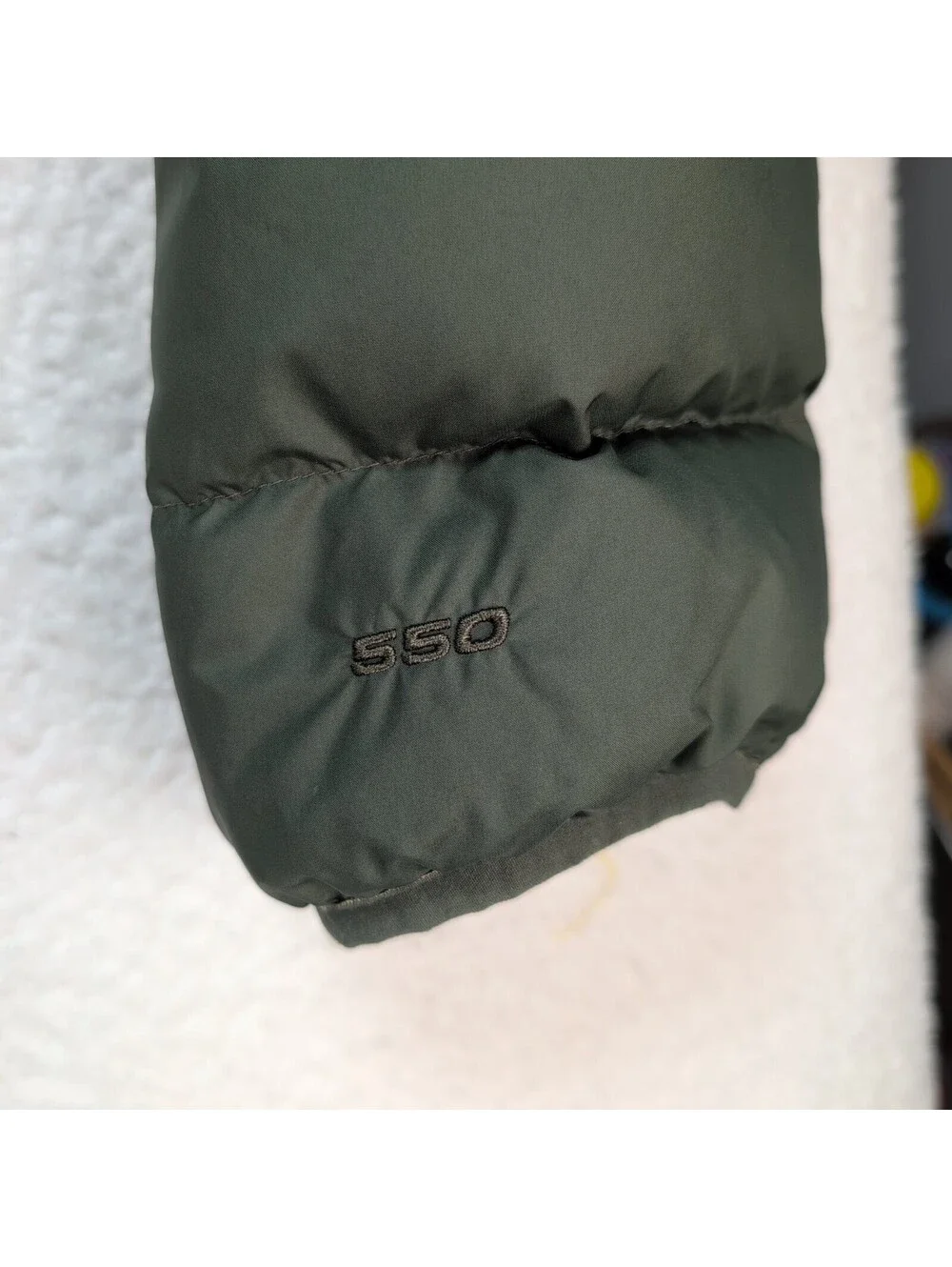 The North Face Aconcagua XL Hooded Down Puffer Jacket Green 75/25 Insulated Coat